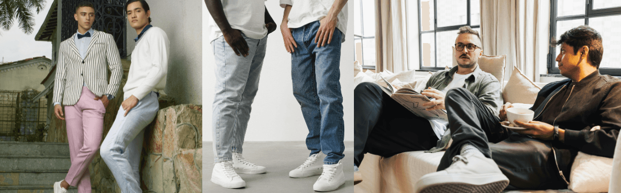 A stylish man in casual wear.