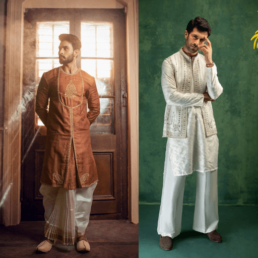 A man in traditional ethnic attire.