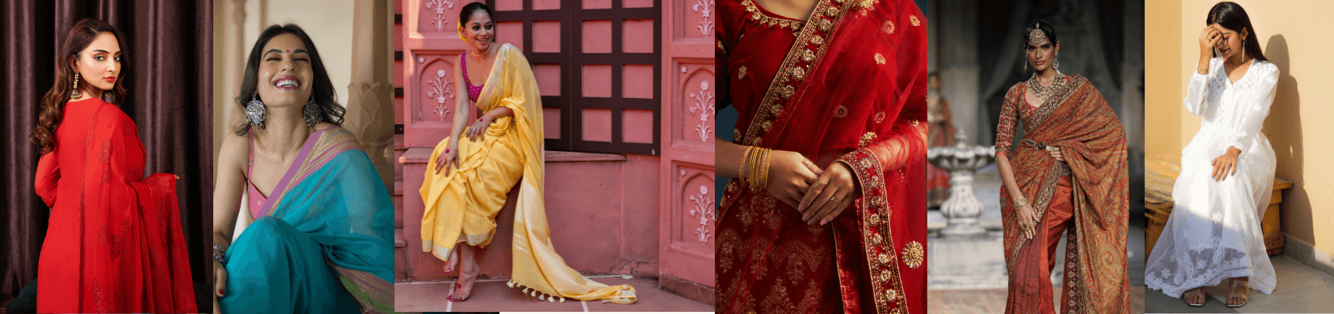 A woman in a beautiful traditional Indian dress.