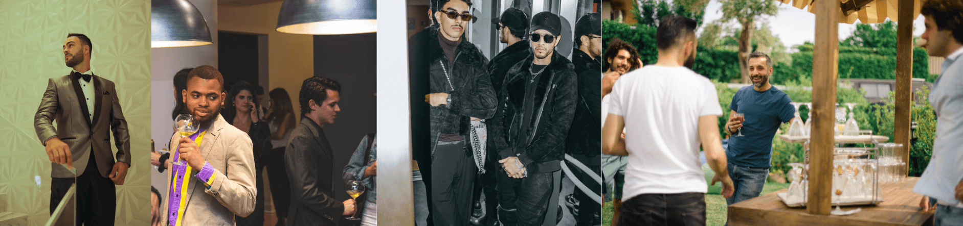 A man dressed for a party.