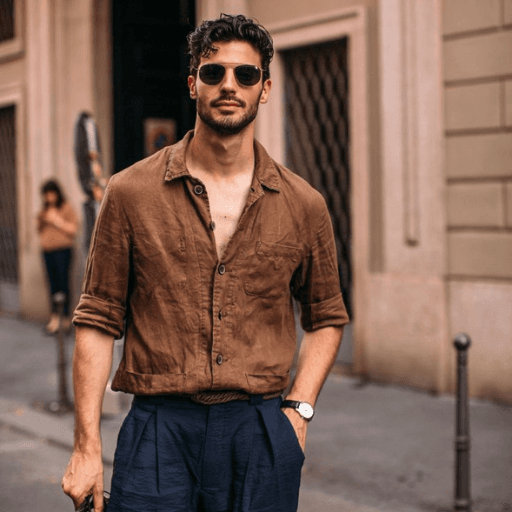 A man in urban streetwear.