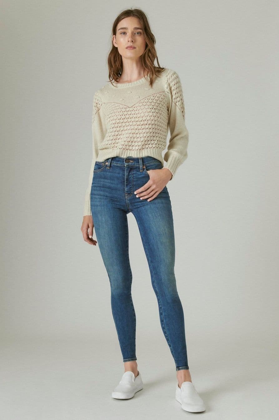 High-Waist Skinny Jeans