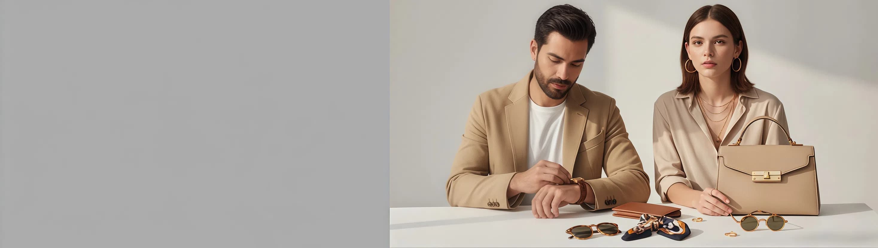 men accessories flatlay