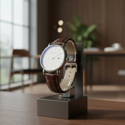 Classic Leather Strap Watch image 3