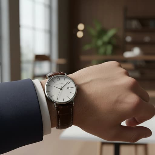 Classic Leather Strap Watch image 5